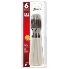 FORCHETTE SET6 INOX BIANCO (8pz)